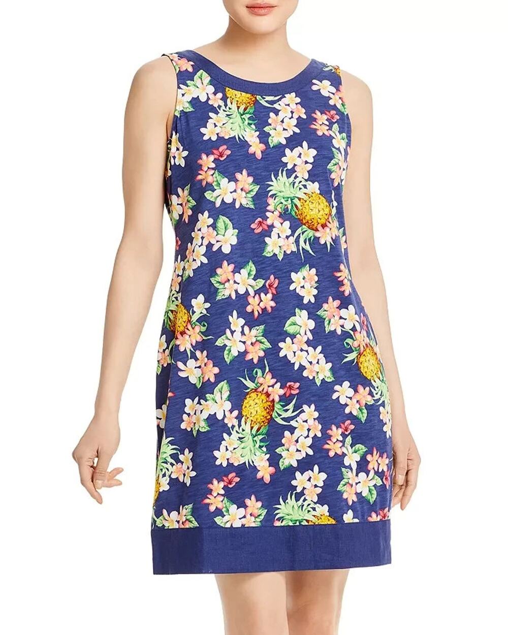 TOMMY BAHAMA NWT Fiona Pineapple Sheath Dress in Island Navy Size XS